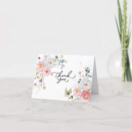 Cartão De Agradecimento Flores WildFloral