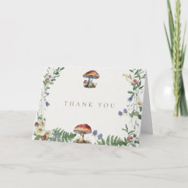Cartão De Agradecimento Floresta Elegante | Casamento na Floresta