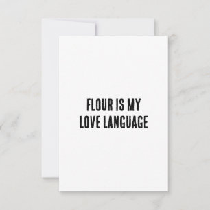 Cartão De Agradecimento Flour é minha língua de amor