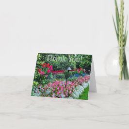 Cartão De Agradecimento Flower Garden Thank You Folded Card