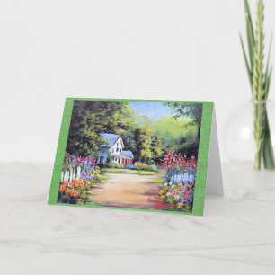 Cartão De Agradecimento FLOWER LANE Country Home on dirpath