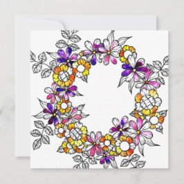 Cartão De Agradecimento Flower Ring