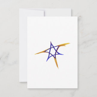 Cartão De Agradecimento Flying Fiery Star of David Card