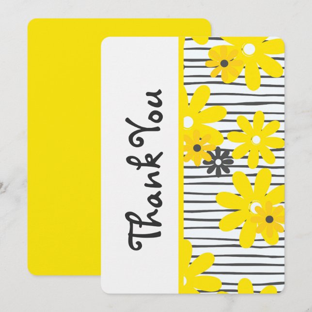 Cartão de Agradecimento Fofo Nota de Agradecimento (Frente/Verso)