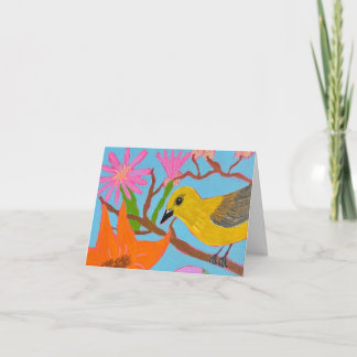 Cartão De Agradecimento Folded blank card - Spring Pleasures