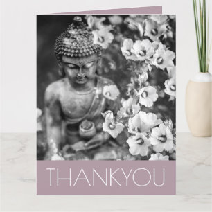CARTÃO DE AGRADECIMENTO FOLDED GREETING CARD : THANK YOU : BUDDHA