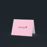 Cartão De Agradecimento Folded Thank You Card<br><div class="desc">Don't forget to thank your guests with this thank you card!</div>