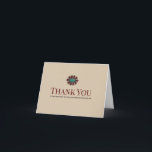 Cartão De Agradecimento Folded Thank You Card<br><div class="desc">Thank your guests!</div>