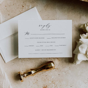 Cartão De Agradecimento Folha de Recepção Clássica J102