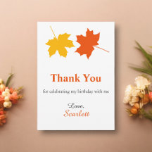 Folha Elegante Folha de outono Floral 60º Aniversá