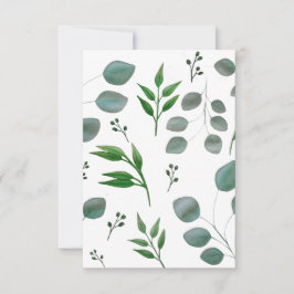 Cartão De Agradecimento Folhas de eucalipto