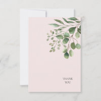 Foliage Blush Weding Obrigado