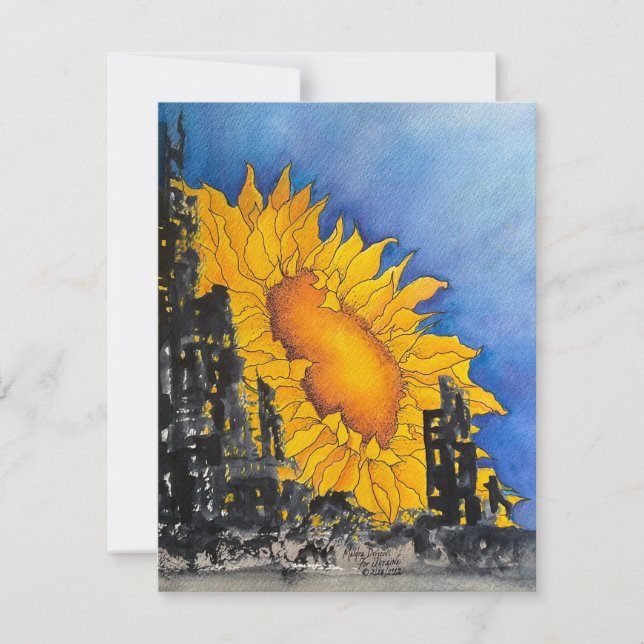 Cartão De Agradecimento Fora das ruínas (Frente)