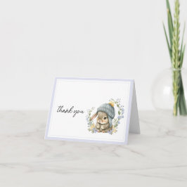 Cartão De Agradecimento Forest Friend Gender Neutral Thank You Card