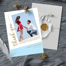 Cartão De Agradecimento Forever Grateful: Casamento Fotográfico Bela e Per