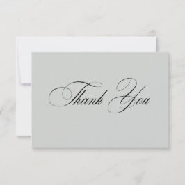 Cartão De Agradecimento Formal Elegant Thank You Card
