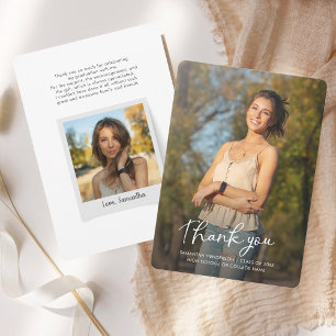 Cartão De Agradecimento Formando de Foto do Formando Graduação 2025