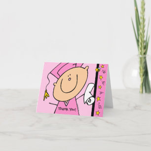 Cartão De Agradecimento Formando de Garota Bonita Personalizado