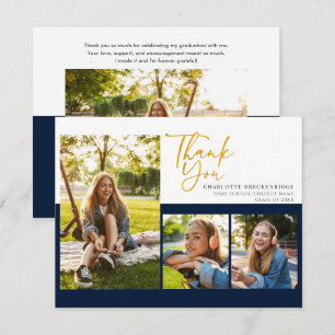 Cartão De Agradecimento Formando Graduação 2024 para Colagem de Fotos Obri