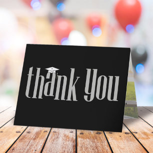 Cartão De Agradecimento Formando Obrigado Fotografia Moderna Tipografia Pr