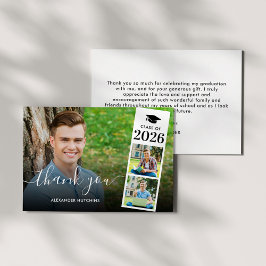 Cartão De Agradecimento Formatação de Foto da Sobreposição de Script Moder