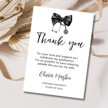 Formatura de Enfermeira Chic Coquette Bow Médico 