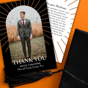 Cartão De Agradecimento Foto Arranjada Classe de Graduação