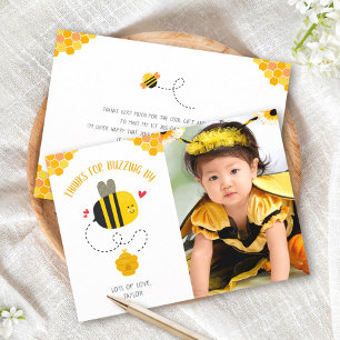 Cartão De Agradecimento Foto: Bumble Bee Cute Kawaii Aniversário Buzzy Por