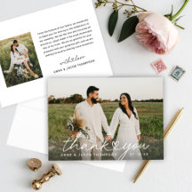 Foto de casamento com coração em script