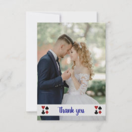Cartão De Agradecimento Foto de Casamento de Las Vegas - Obrigado