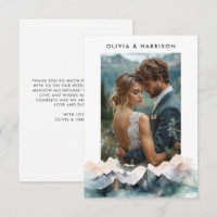 Foto de Casamento de Paisagem de Montanha em Aquar