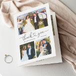 Cartão De Agradecimento Foto de Casamento Dobrado por Script de Coração de<br><div class="desc">Um Cartões de agradecimentos De Foto De Casamento De Coração De Amor Minimalista. Para mais personalização,  clique no link "personalizar mais" e use nossa ferramenta design para modificar esse modelo. Se precisar de ajuda ou itens correspondentes,  entre em contato comigo.</div>