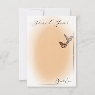 Cartão De Agradecimento Foto De Casamento Elegante Vellum Personalizada