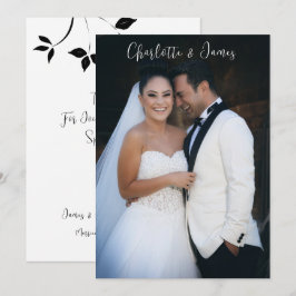 Cartão De Agradecimento Foto de Casamento Keepsasaame Obrigado
