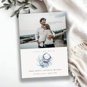 Cartão De Agradecimento Foto De Coral De Caranguejo Submarino Salve O Cart