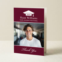 Foto de formatura personalizada em burgundy elegan