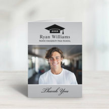 Foto de formatura personalizada em prata elegante