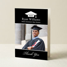 Foto de formatura personalizada preta elegante