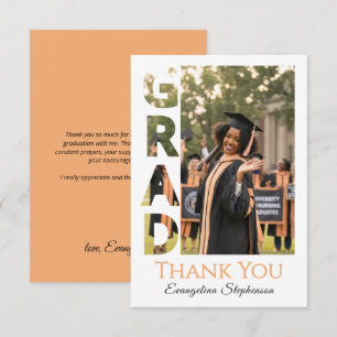 Cartão De Agradecimento Foto de Graduada em Enfermagem Moderna Enfermeira 