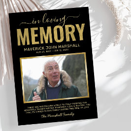 Cartão De Agradecimento Foto de simpatia funerária