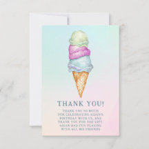 Foto Divertida de Sorvete de Aniversário de Verão 