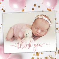 Foto do Bebê do Script Dourado Moderno do Rosa Obr