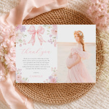 Foto do Chá de Bebê Menina com Laço Rosa Floral
