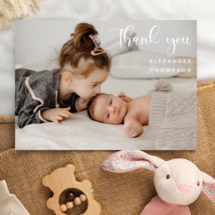 Cartão De Agradecimento Foto do Cheio Um para agradecer