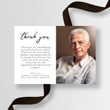 Foto do Funeral de Script Elegante