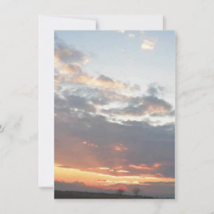 Cartão De Agradecimento Foto do pôr do sol na aposentadoria novo começo fr