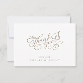 Cartão De Agradecimento Foto Elegante Mínima Obrigado