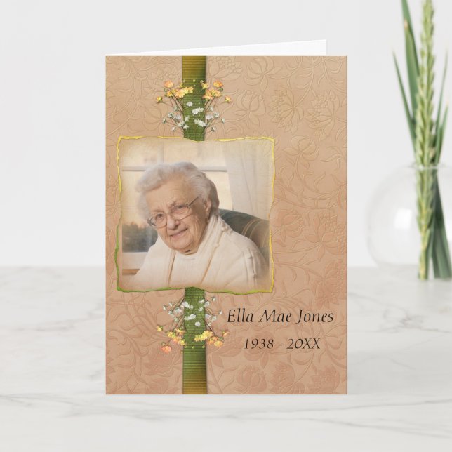 Cartão De Agradecimento Foto Elegante Obrigado pela sua simpatia (Frente)