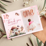 Cartão De Agradecimento Foto: Fada Primeira primeiro aniversario<br><div class="desc">Expresse suas obrigados de coração com nosso Cartões de agradecimentos de primeiro aniversario da Fada de Foto Primeira Rapariga. Este cartão serve como uma forma encantadora e pessoal de expressar o seu apreço aos que celebraram este dia especial com o seu pequeno. Personalize este cartões de agradecimentos com uma fotografia...</div>