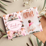 Cartão De Agradecimento Foto: Fada Primeira primeiro aniversario<br><div class="desc">Expresse suas obrigados de coração com nosso Cartões de agradecimentos de primeiro aniversario da Fada de Foto Primeira Rapariga. Este cartão serve como uma forma encantadora e pessoal de expressar o seu apreço aos que celebraram este dia especial com o seu pequeno. Personalize este cartões de agradecimentos com uma fotografia...</div>